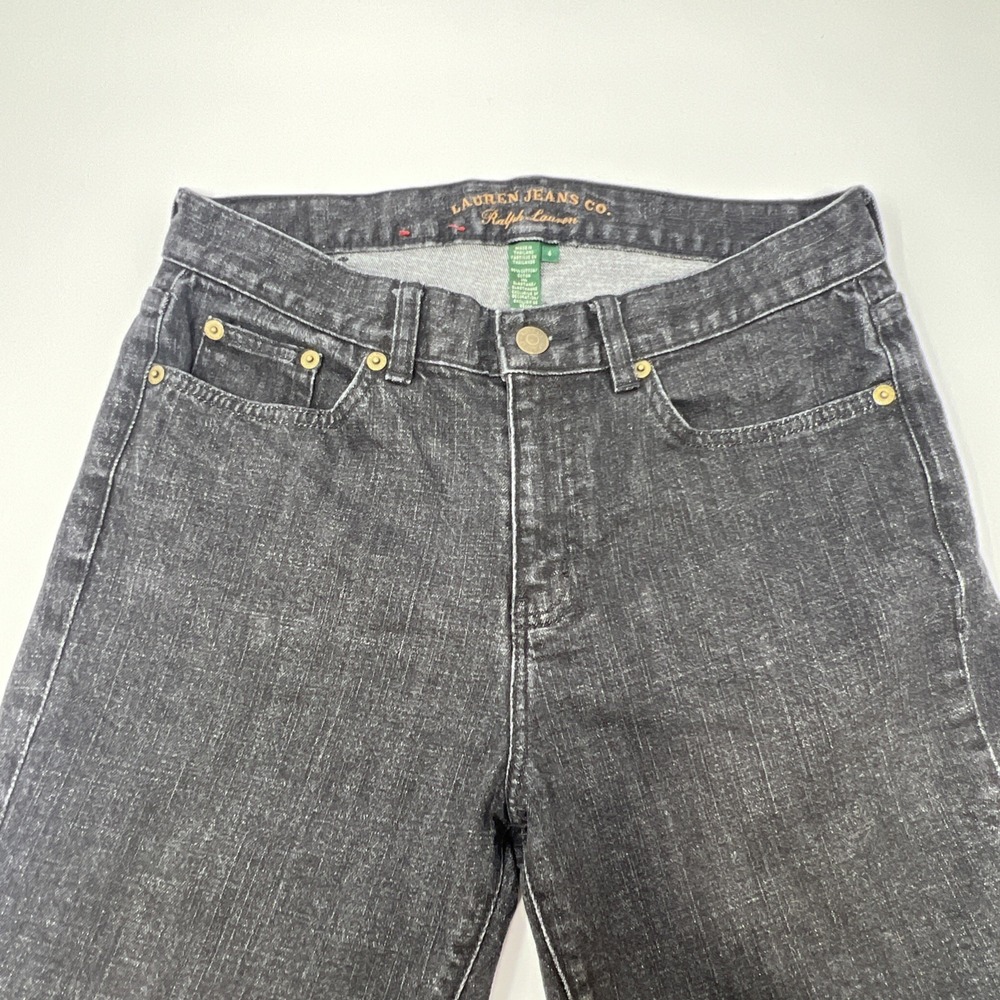 Ralph Lauren Classic Straight Jeans 4 Black Lauren Jeans Co. LRL Denim - Picture 6 of 16